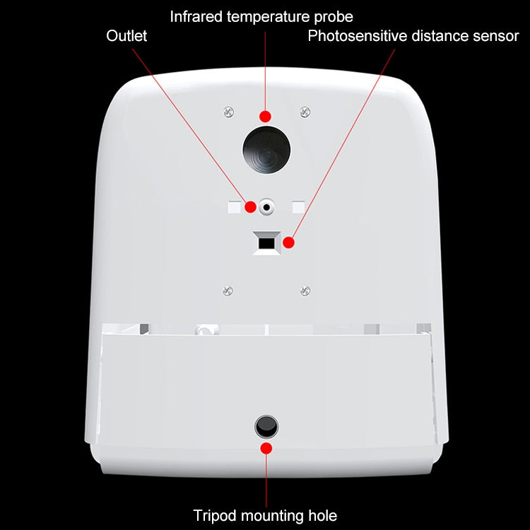 Termometro con sensore di distanza sensibile alla luce corpo senza contatto K9 + dispenser automatico di sapone liquido senza contatto da 1000 ml, K9