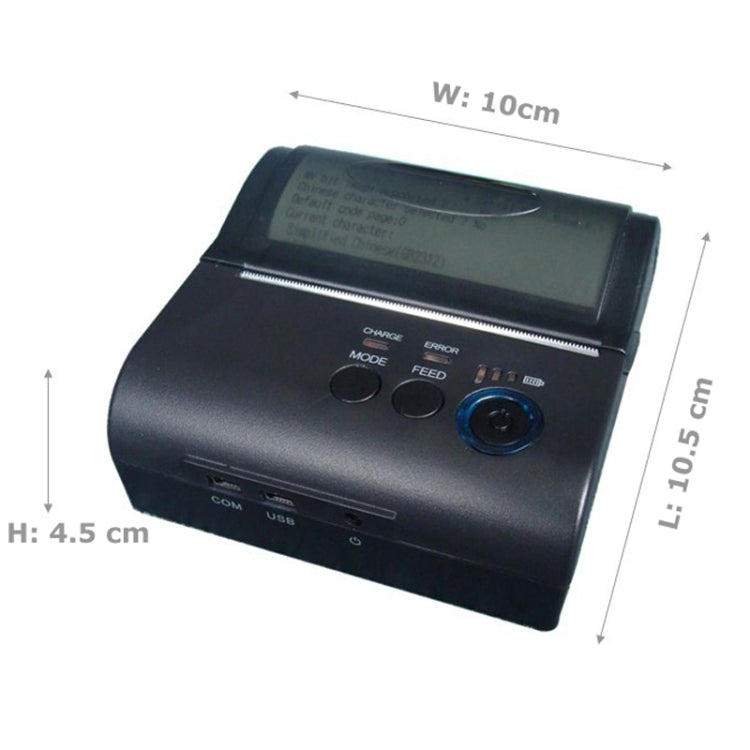 POS-8001LD Portable Bluetooth Thermal Receipt Printer, POS-8001LD