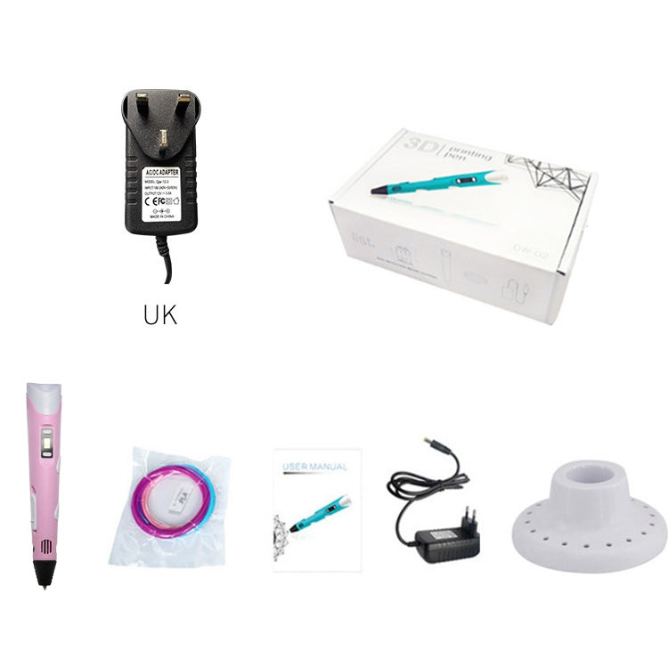 Portable 3D Printing Pen, UK Plug, UK Plug