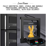 Stampante 3D JGAURORA A5S con telaio in lamiera metallica
