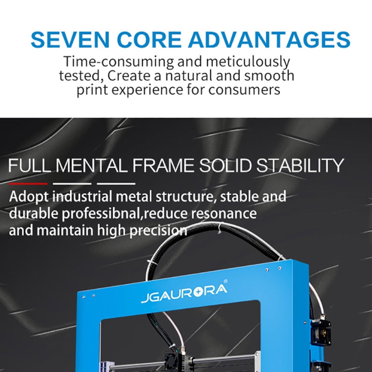 Stampante 3D fisica tridimensionale con telaio in lamiera metallica ad alta precisione JGAURORA A1