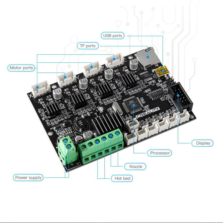 Scheda madre silenziosa per Creality Ender-3 / 3Pro 24V