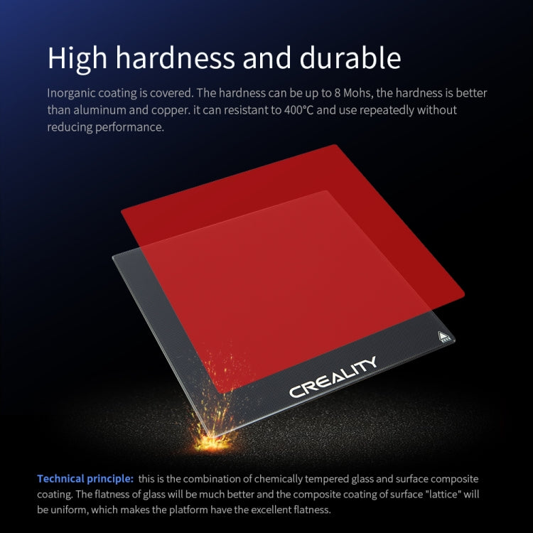 Creality Carborundum Glass Plate Platform Heated Bed Build Surface For Ender-3 3D Printer Part
