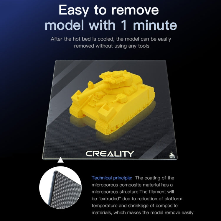 Creality Carborundum Glass Plate Platform Heated Bed Build Surface For Ender-3 3D Printer Part
