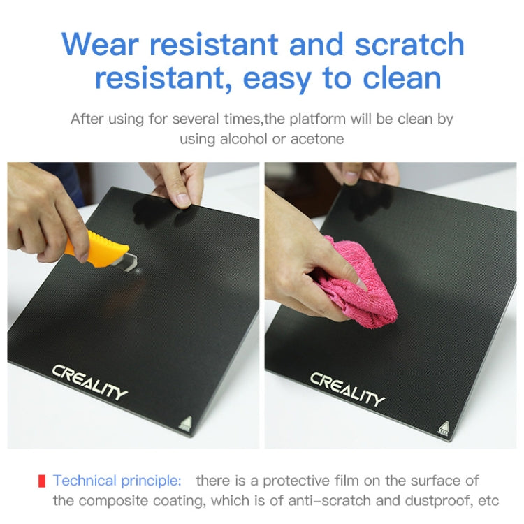 Creality Carborundum Glass Plate Platform Heated Bed Build Surface For Ender-3 3D Printer Part