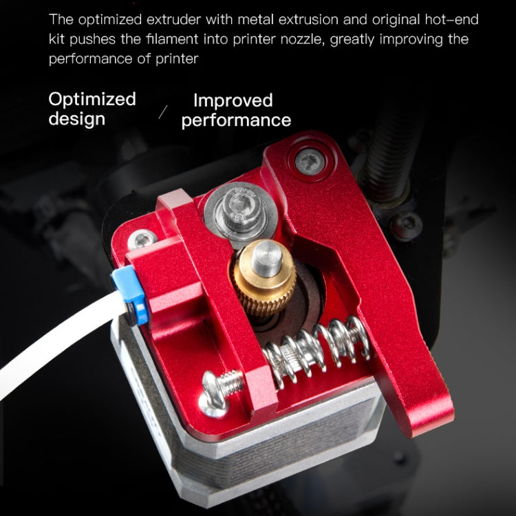 Creality All Metal Red Block Bowden Extruder Kit for Ender-3 / Ender-3 Pro / Ender-3 V2 / CR-10 Pro V2 3D Printer