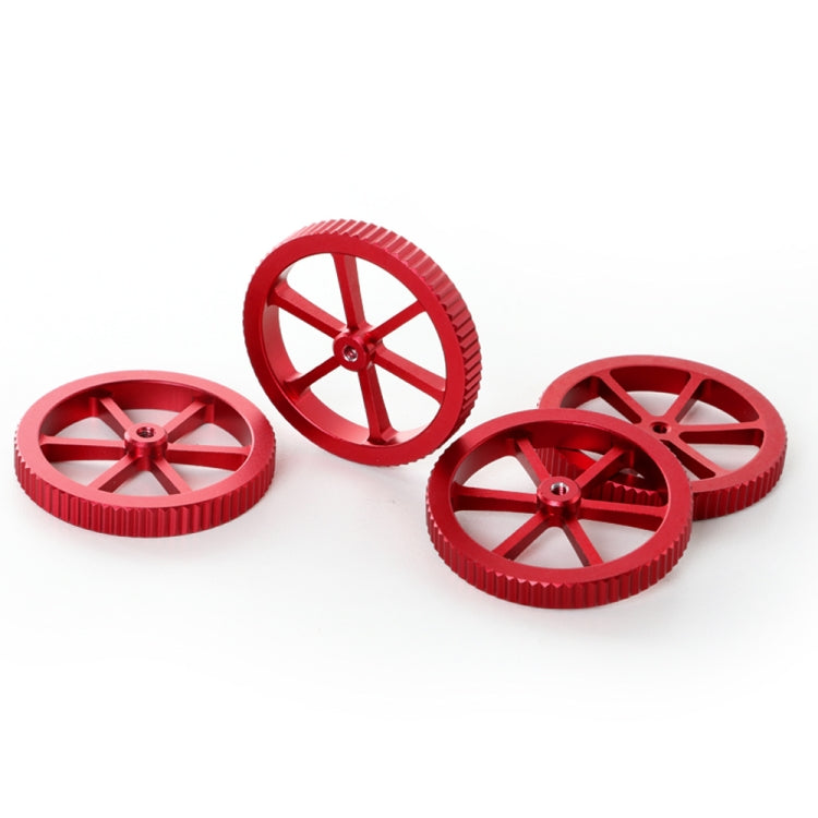 Dado di livellamento avvitato a mano rosso in metallo Creality per stampante 3D Ender-3 / Ender-3 Pro / Ender-3 V2 / CR-10 Pro V2