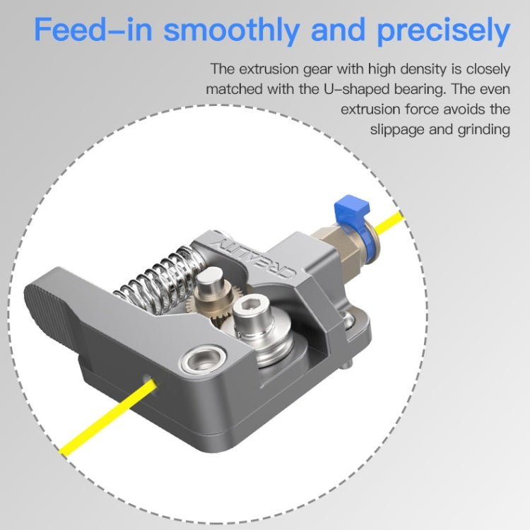 Creality All Metal Silver Block Bowden Extruder Kit for Ender-3 / Ender-3 Pro / Ender-3 V2 / CR-10 Pro V2 3D Printer