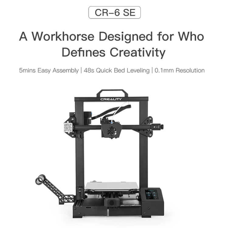 CREALITY CR-6 SE 350W Leveling-Free Intelligent DIY 3D Printer, Printing Size: 23.5 x 23.5 x 25cm, EU Plug, CR-6 SE