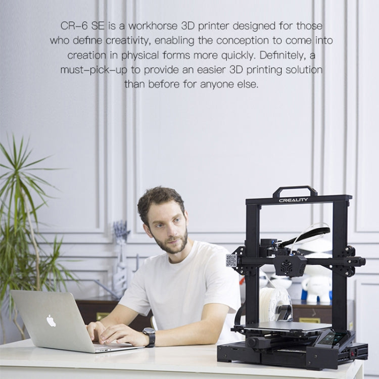 CREALITY CR-6 SE 350W Leveling-Free Intelligent DIY 3D Printer, Printing Size: 23.5 x 23.5 x 25cm, EU Plug, CR-6 SE