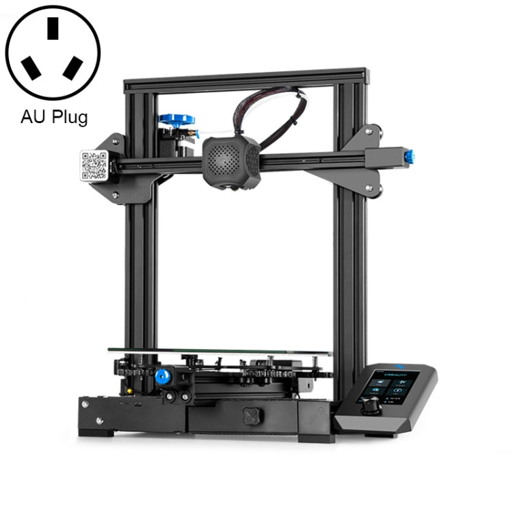 CREALITY Ender-3 V2 Craborundom Glass Platform Stampante 3D fai-da-te ultra silenziosa, dimensioni di stampa: 22 x 22 x 25 cm, spina UE, Ender-3 V2