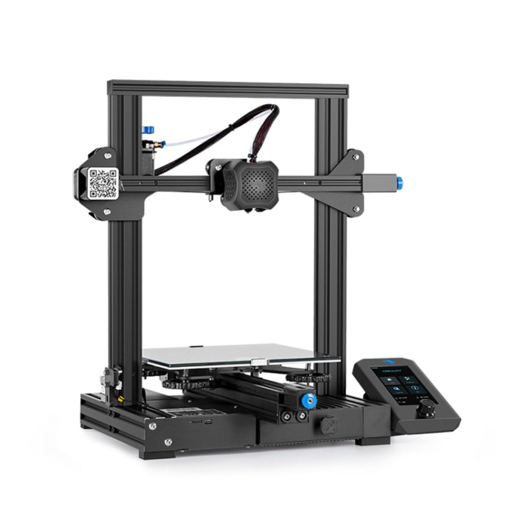 CREALITY Ender-3 V2 Craborundom Glass Platform Stampante 3D fai-da-te ultra silenziosa, dimensioni di stampa: 22 x 22 x 25 cm, spina UE, Ender-3 V2