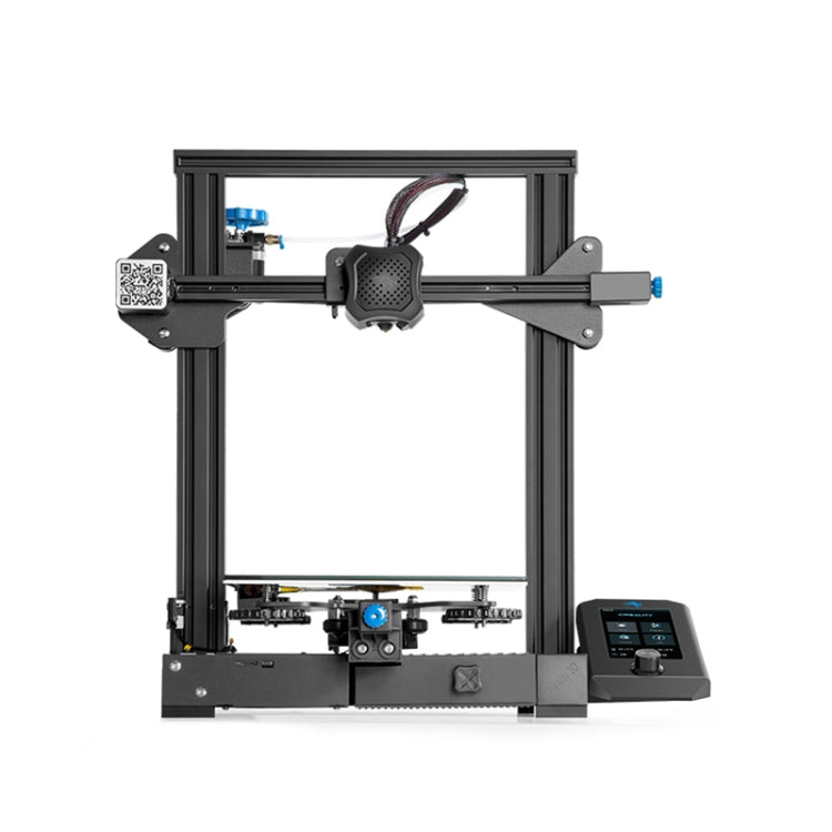 CREALITY Ender-3 V2 Craborundom Glass Platform Stampante 3D fai-da-te ultra silenziosa, dimensioni di stampa: 22 x 22 x 25 cm, spina UE, Ender-3 V2