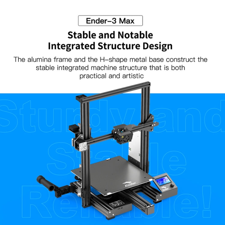 CREALITY Ender-3 Max Smart Sensor Doppia ventola di raffreddamento Stampante 3D fai-da-te, Dimensioni di stampa: 30 x 30 x 34 cm, Spina USA, Ender-3 Max