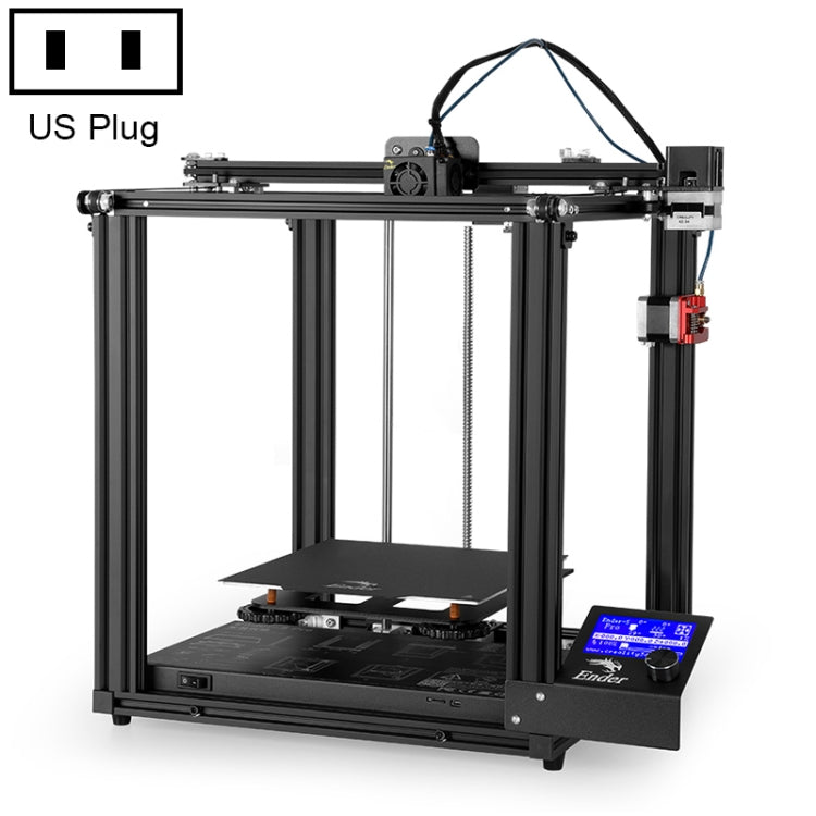 CREALITY Ender-5 Pro Scheda madre silenziosa Stampante 3D fai-da-te con doppio asse Y, Dimensioni di stampa: 22 x 22 x 30 cm, Spina USA, Ender-5 Pro