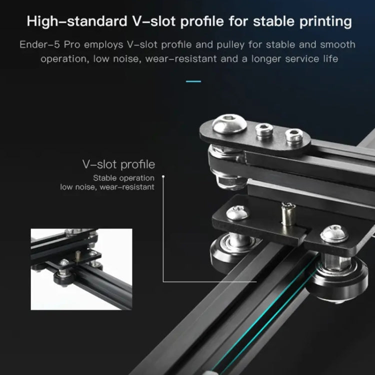 CREALITY Ender-5 Pro Silent Motherboard DIY 3D Printer with Dual Y-axis, Printing Size: 22 x 22 x 30cm, US Plug, Ender-5 Pro