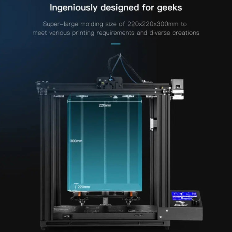 CREALITY Ender-5 Pro Silent Motherboard DIY 3D Printer with Dual Y-axis, Printing Size: 22 x 22 x 30cm, US Plug, Ender-5 Pro