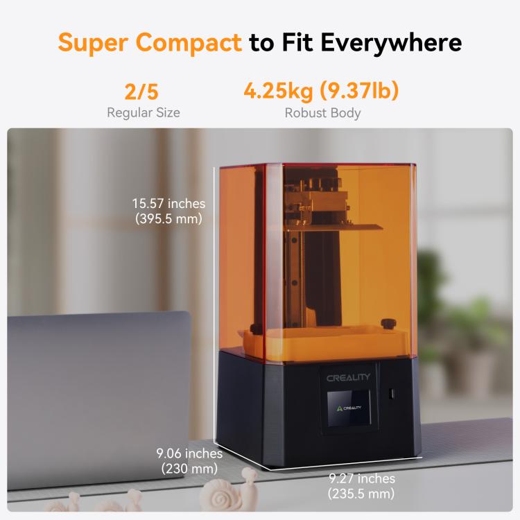 CREALITY LD-002R Stampante 3D fai da te in resina con schermo LCD 2K, dimensioni di stampa: 11,9 x 6,5 x 16 cm, spina AU, HALOT R6