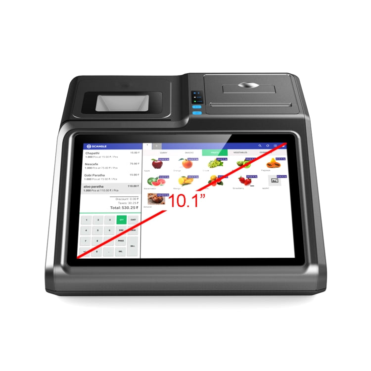 Registratore di cassa touch screen capacitivo da 10,1 pollici SGT-101W, Intel J1900 Quad Core da 2,0 GHz, 4 GB+64 GB, presa AU, SGT-101W