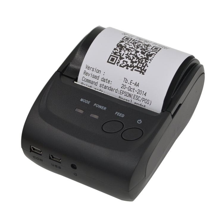 Stampante per ricevute Bluetooth a linea termica POS-5802 (nera), POS-5802