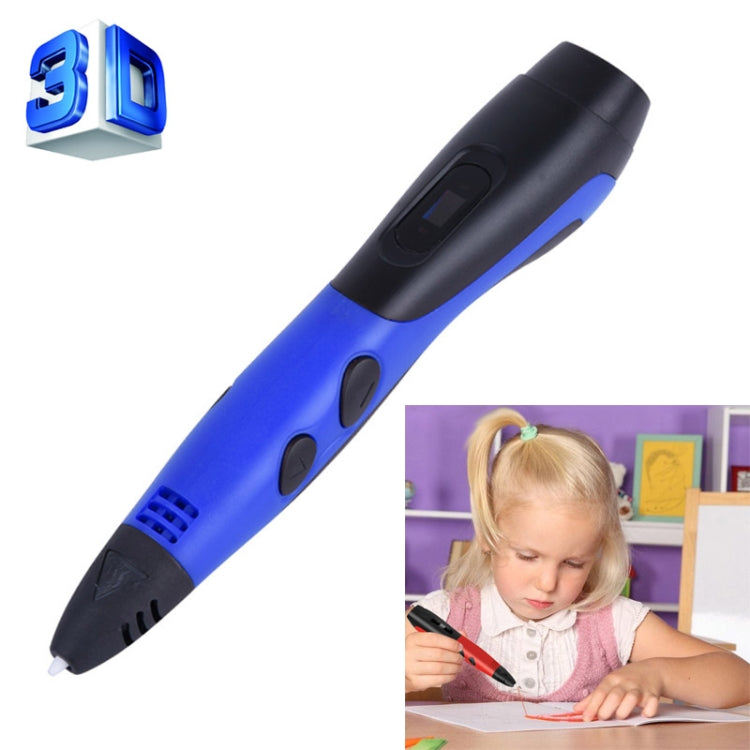 Penna per stampa 3D da disegno fai-da-te per bambini con filamento ABS / PLA di sesta generazione con display LCD (blu + nero), EPR5210L, EPR5210R, EPR5210W, EPR5210Y