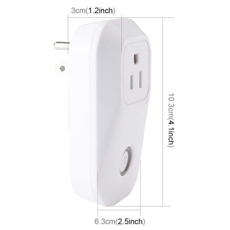 Sonoff S20 WiFi Presa di corrente intelligente Presa di corrente Telecomando wireless Interruttore di accensione, compatibile con Alexa e Google Home, Supporto iOS e Android, Spina americana, S20 US