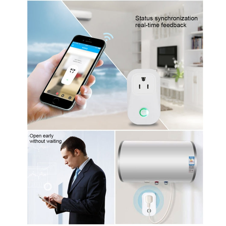 Sonoff S20 WiFi Smart Power Socket Outlet Wireless Remote Control Power Switch, Compatible with Alexa and Google Home, Support iOS and Android, US Plug, S20 US