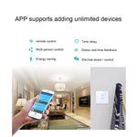 Interruttore touch Sonoff 86mm 1 Gang vetro temperato