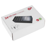 Caricabatterie 100W con 24 porte USB e indicatore LED