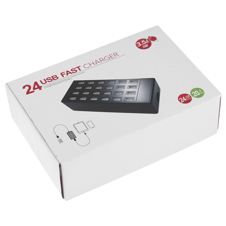 Caricabatterie 100W con 24 porte USB e indicatore LED