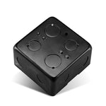 Scatola inferiore con presa da pavimento 86 mm nera
