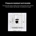 Modulo di rete pass-through schermato CAT.6, pannello a doppia porta + pass-through schermato + presa telefonica, Dual Ports Panel+Shielded Pass-through+Telephone Socket