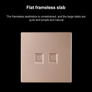 Modulo di rete pass-through schermato CAT.6, pannello a doppia porta + pass-through schermato, Dual Ports Panel+Shielded Pass-through