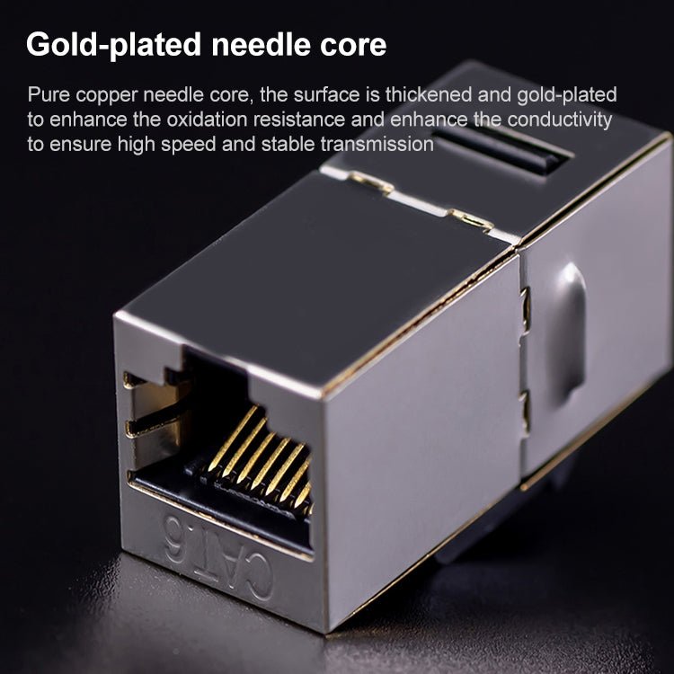 Modulo di rete pass-through schermato CAT.6, pannello a doppia porta + pass-through schermato, Dual Ports Panel+Shielded Pass-through