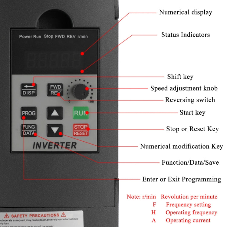 Convertitore monofase AT1-2200S 2.2KW 220V PWM
