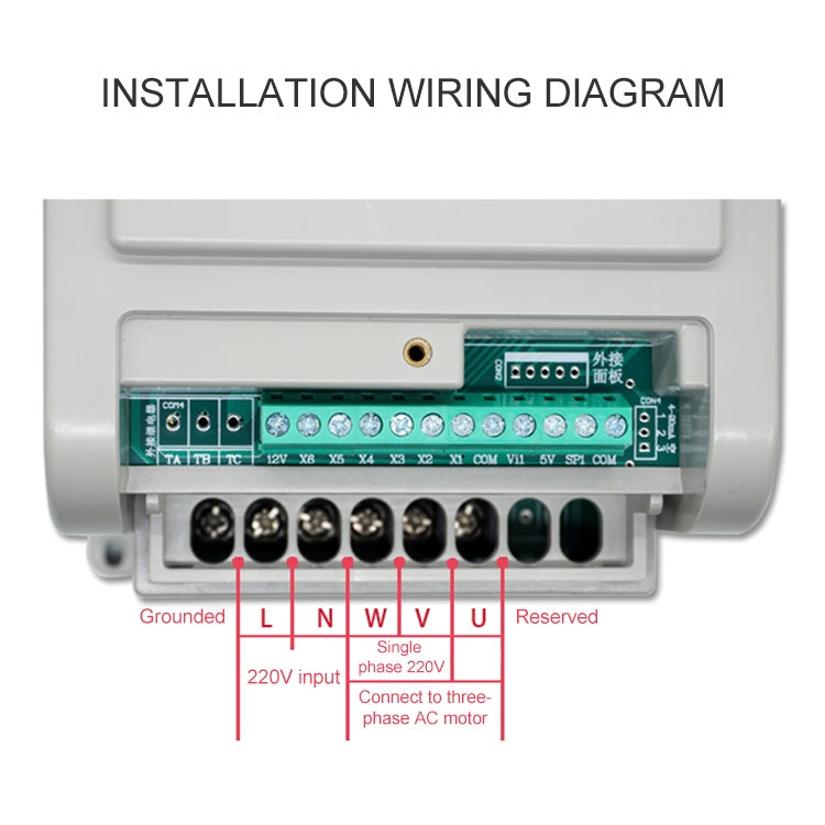 AT1-0450X 0.45KW 220V 3-Phase Output Single-Phase Input Inverter Motor Controller, AT1-0450X