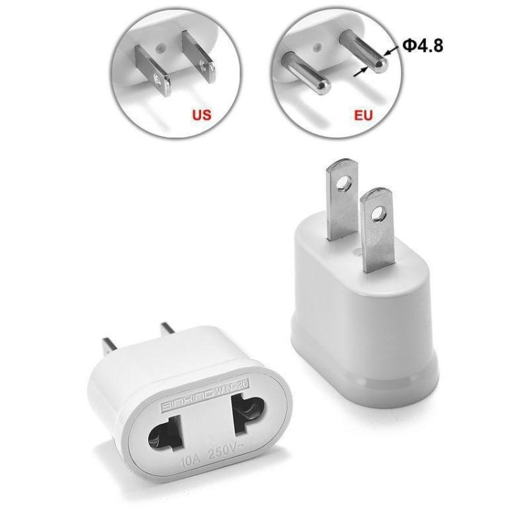 Universal Travel Plug Adapter AC Wall Power Socket US EU to US AC 250V