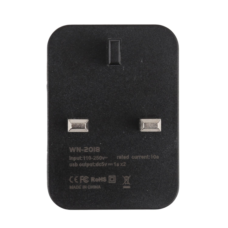 Presa adattatore doppio USB con spina UK per viaggio