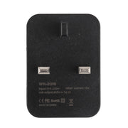 Presa per adattatore di alimentazione per caricabatterie da viaggio doppio USB WN-2018, spina UK, UK Plug