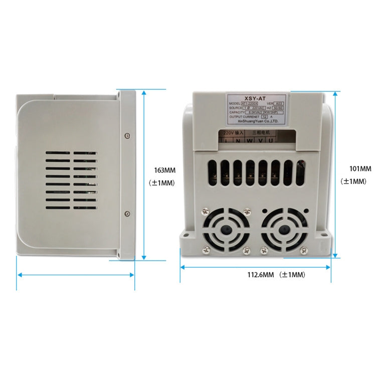 Convertitore trifase ingresso monofase 0,75 kW 220 V