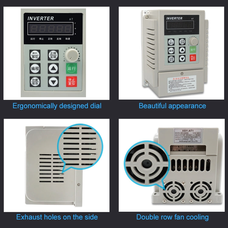 AT1-0750X Convertitore di uscita trifase con ingresso monofase da 0,75 kW 220 V, AT1-0750X