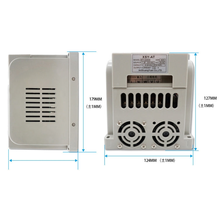 AT1-04K0X 4KW 220V Single Phase Input Three Phase Output Converter, AT1-04K0X