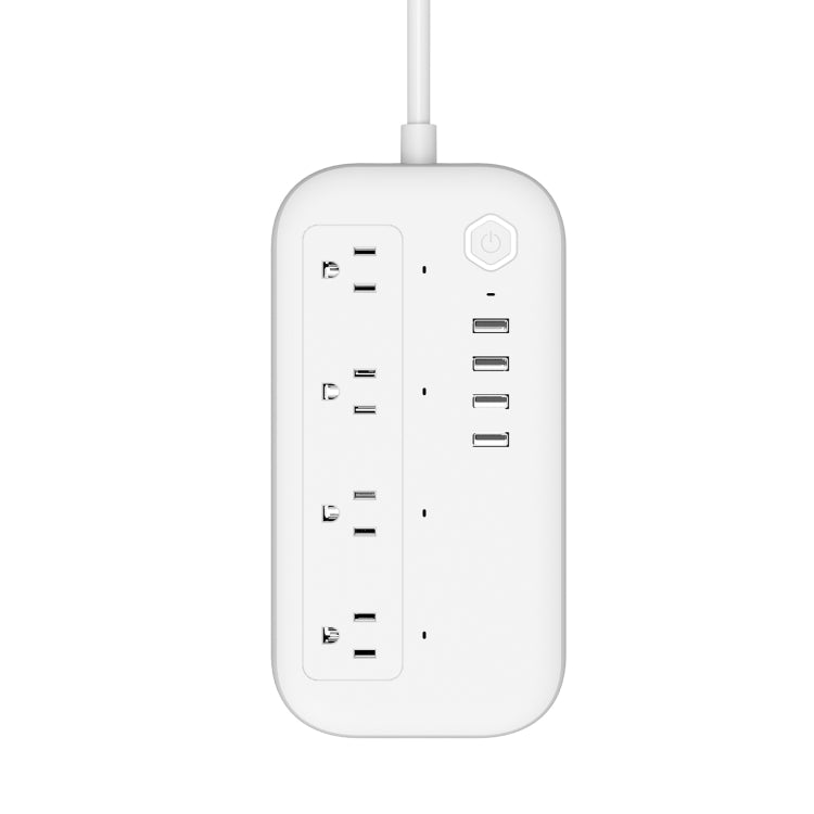 YPS11 Four Holes + 4 x Multi-Purpose WiFi Smart USB Power Strip, US Plug