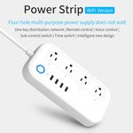 Multipresa WiFi Smart 4 Fori + 4 USB Spina USA