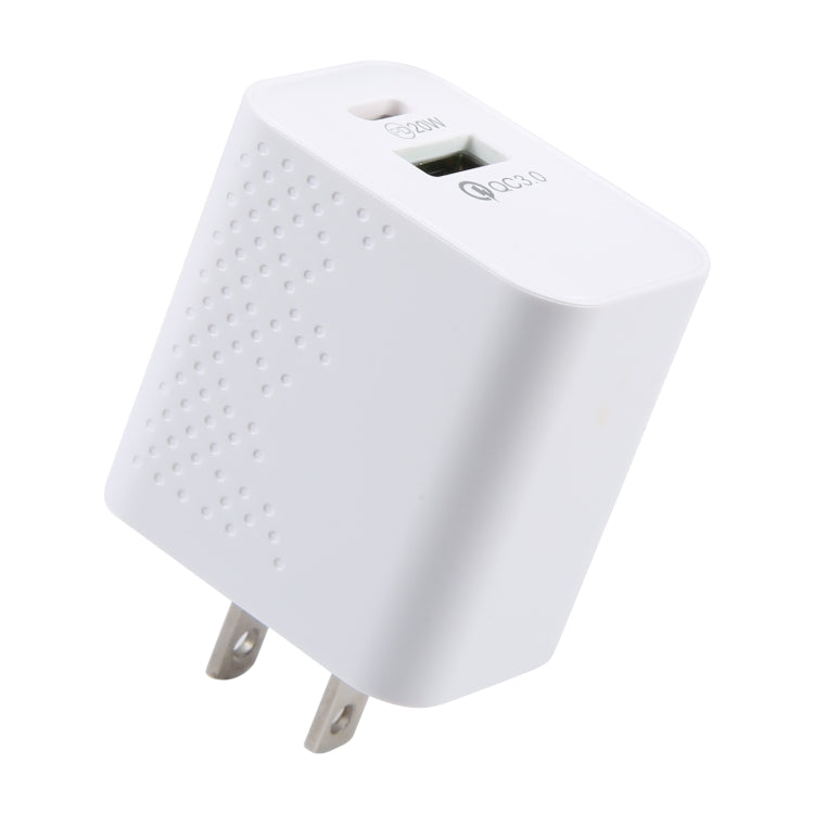 Caricatore da viaggio 20W USB-C con Quick Charge 3.0