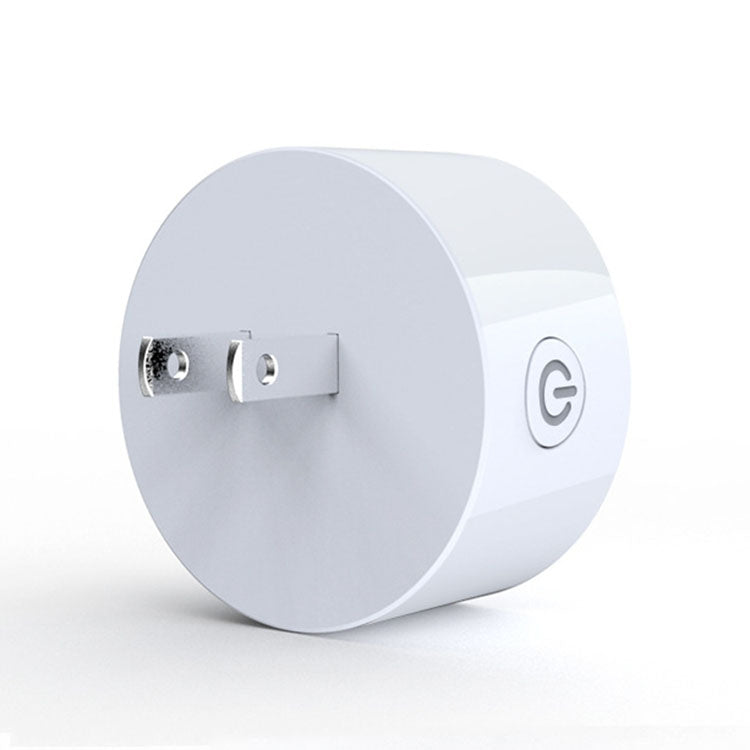 Mini spina WiFi a forma rotonda da 10A, presa intelligente con timer di controllo remoto APP, supporto Alexa e Google Home, CA 100-240 V, spina JP / USA