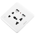 Presa a muro universale con 2 porte USB 2100mA
