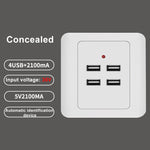 Pannello alimentazione USB 4 porte 5V 3,1A ingresso 36V