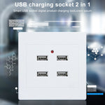 Pannello alimentazione USB 4 porte 5V 3,1A ingresso 36V