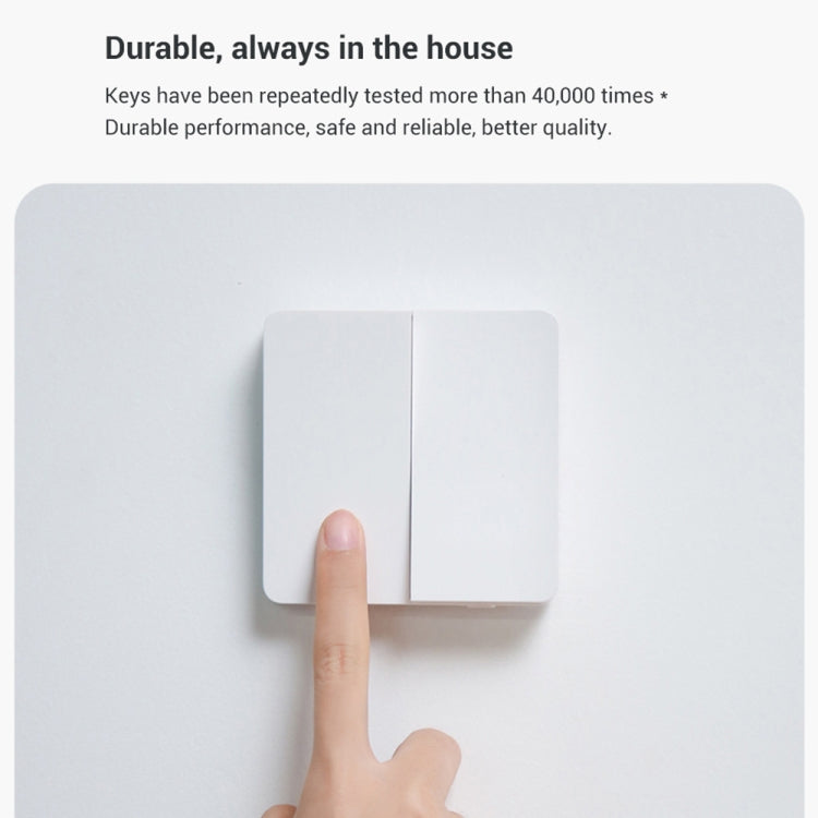 Original Xiaomi Mijia Double Control Wall Switch, Double Button